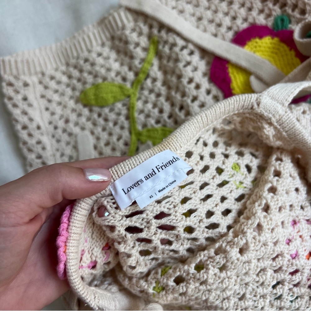 Lovers and Friends Crochet Beach Mini Dress - Picture 5 of 7
